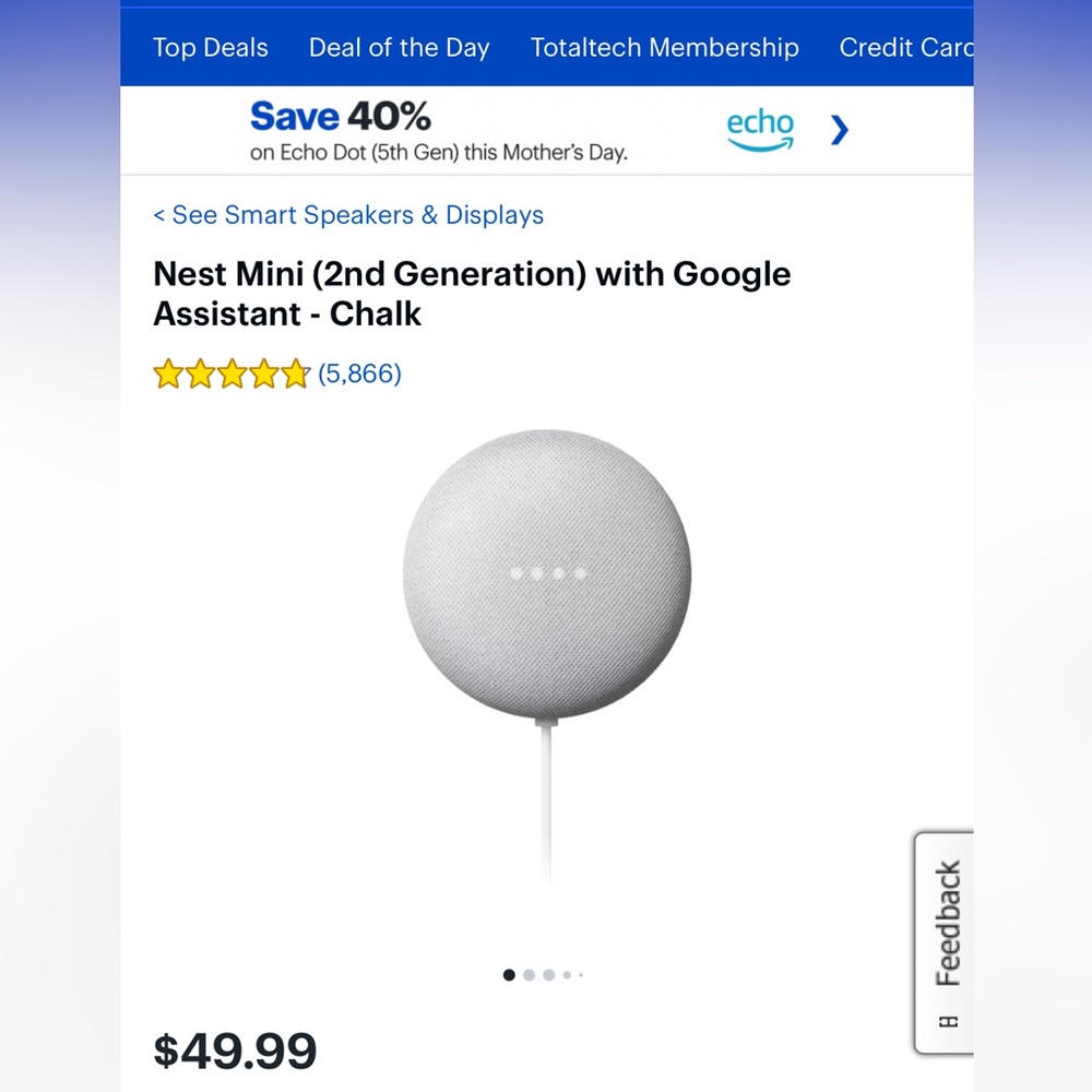 Google Nest Mini (2nd Gen) Never Been Used!